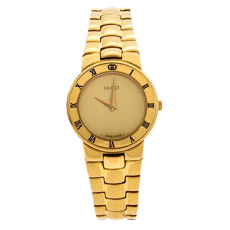 gucci women watch gold|gucci diamond watches for women.